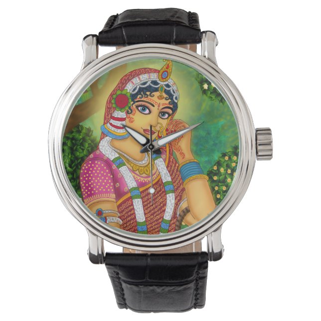 Godin Radha wandklok Horloge (Voorkant)