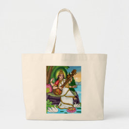 Godin Saraswati boodschappentas Grote Tote Bag