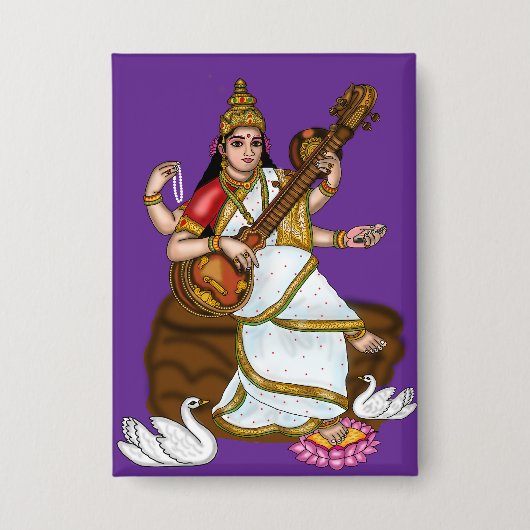 Godin Saraswati Knop Button (Voorkant)