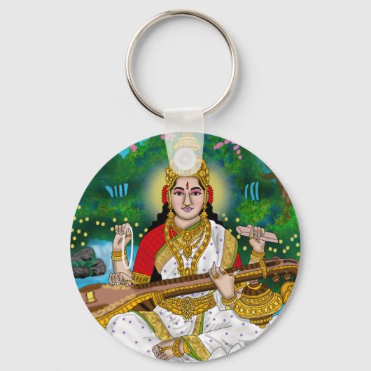 Godin Saraswati Sleutelhanger (Voorkant)