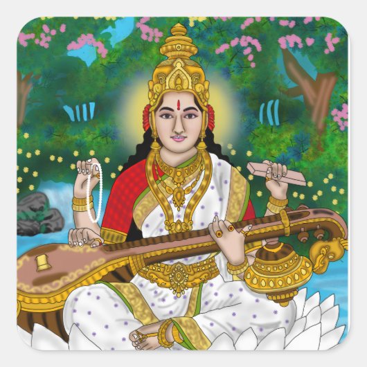 Godin Saraswati Sticker (Voorkant)