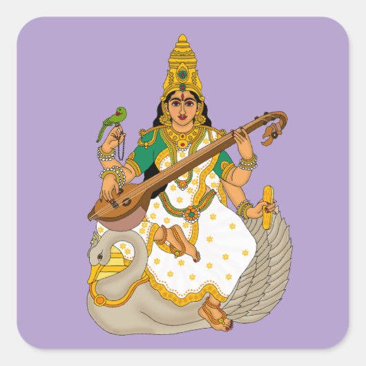 Godin Saraswati Sticker (Voorkant)