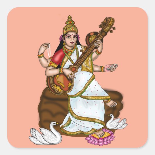 Godin Saraswati Stickers (Voorkant)