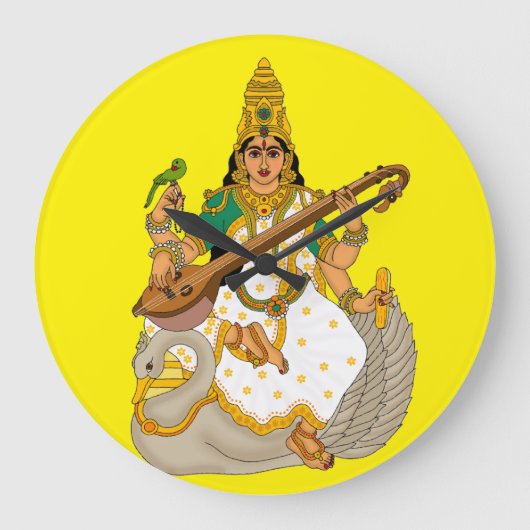 Godin Saraswati wandklok (Voorkant)