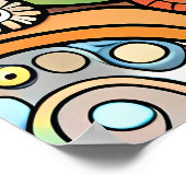 godin schilderij schepper diversiteit oceaan creat poster (Hoek)