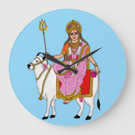 Godin Shailputri wandklok (Voorkant)