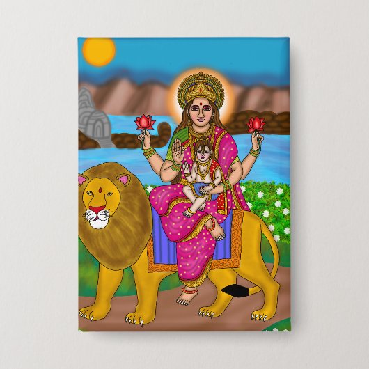 Godin Skandamata Knop Button (Voorkant)