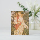 Godin van bloesems en bloemen, Flora door Morgan Briefkaart (Staand voorkant)