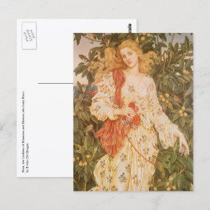 Godin van Bloesems en Bloemen, Flora door Morgan Briefkaart