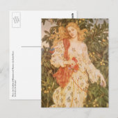Godin van bloesems en bloemen, Flora door Morgan Briefkaart (Voorkant / Achterkant)