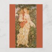 Godin van bloesems en bloemen, Flora door Morgan Briefkaart (Voorkant)