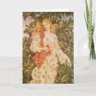 Godin van bloesems en bloemen, Flora door Morgan Kaart