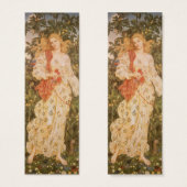 Godin van bloesems en bloemen, Flora door Morgan Mini Visitekaartjes (Voorkant /achterkant)