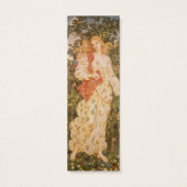 Godin van bloesems en bloemen, Flora door Morgan Mini Visitekaartjes (Achterkant)