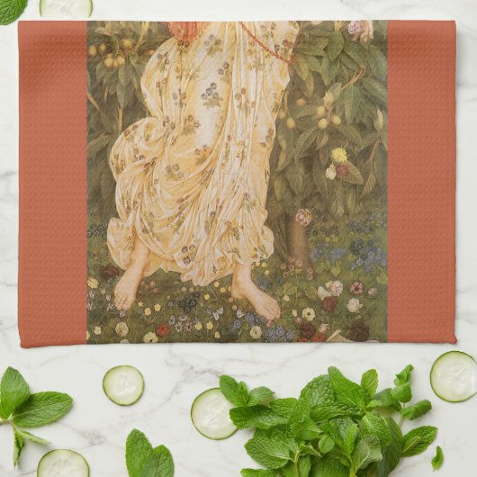 Godin van bloesems en bloemen, Flora door Morgan Theedoek (Gevouwen)