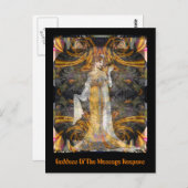 Godin van de berichtenhouders briefkaart (Voorkant / Achterkant)