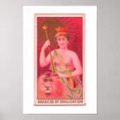 Godin van de beschaving, Cybele, Poster Print (Voorkant)