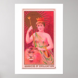 Godin van de beschaving, Cybele, Poster Print