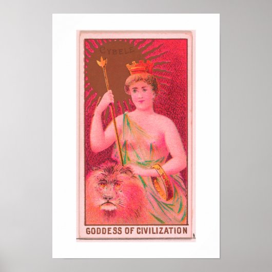 Godin van de beschaving, Cybele, Poster Print (Voorkant)