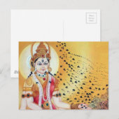 Godin van de Bijen Oude Spirituele FineArt van de Briefkaart (Voorkant / Achterkant)