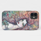 Godin van de bloemen Fairy Fantasy Art iPhone Case (Achterkant (horizontaal))