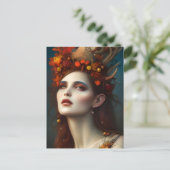 Godin van de Harvest Fantasy Digital Art Briefkaart (Staand voorkant)