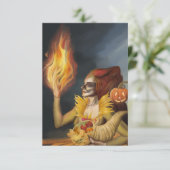 Godin van de herfst bedankkaart (Staand voorkant)