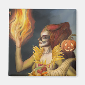 Godin van de Herfst Magneet