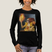 Godin van de herfst Tri-Blend shirt (Voorkant)