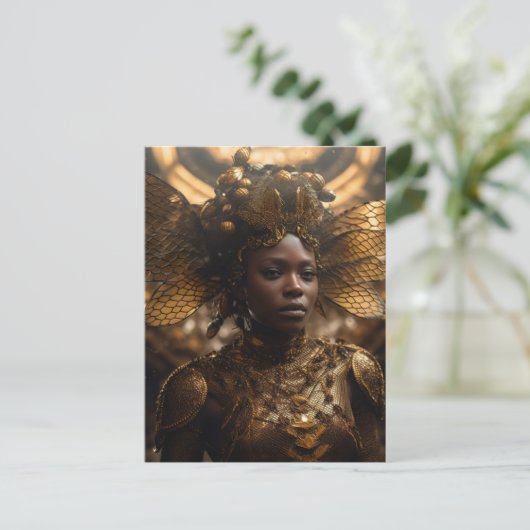 Godin van de Insecten Briefkaart (Staand voorkant)