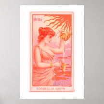 Godin van de Jeugd, Hebe, Poster Print