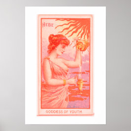 Godin van de Jeugd, Hebe, Poster Print