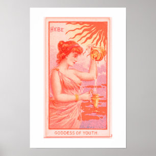 Godin van de Jeugd, Hebe, Poster Print