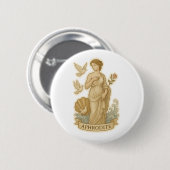 Godin van de Liefde Ronde Button 5,7 Cm (Voorkant /achterkant)