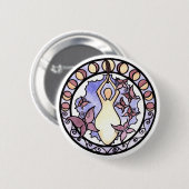 Godin van de lucht ronde button 5,7 cm (Voorkant /achterkant)