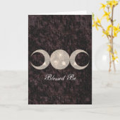 Godin van de Maan van de heks Prim Drievoudige Kaart (Gele Bloem)