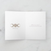 Godin van de Maan van de heks Prim Gehoornde Kaart (Binnen)