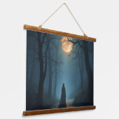 Godin van de nacht hangend wandkleed (Gebogen)