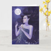 Godin van de nacht Kaart (Gele Bloem)