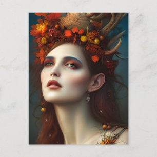 Godin van de Oogst Fantasie Kunst Briefkaart