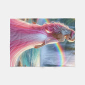 Godin van de regenboogvallei fleece deken (Voorkant (Horizontaal))