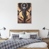 Godin van de Schaduwen Canvas Afdruk (Insitu (Slaapkamer))