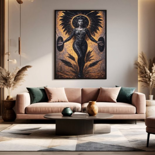 Godin van de Schaduwen Canvas Afdruk