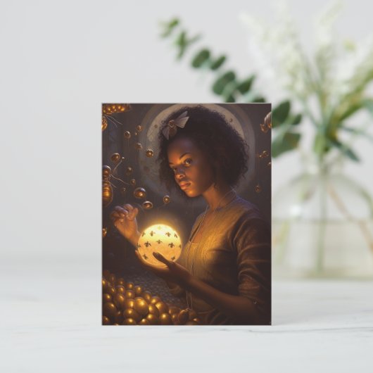 Godin van de Scifi Insecten Briefkaart (Staand voorkant)