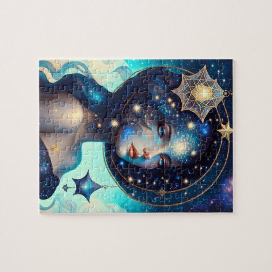Godin van de sterren legpuzzel (Horizontaal)