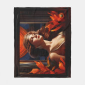 Godin van de zon Art Deco romantische glamour Fleece Deken (Voorkant)