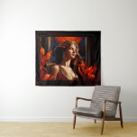 Godin van de zon Art Deco romantische glamour Wandkleed<br><div class="desc">Godin Of The Sun Art Deco Romantische Glamour AI Concept Art van Xzendor7; de prachtige schoonheid die licht geeft aan de wereld. Lees het korte verhaal op mijn website: https://xzendor7.com/goddess-of-the-sun-art-deco-romantic-glamour-xzendor7/</div>