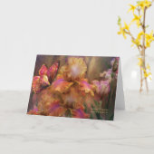 Godin van de zonsopgang Art Card Kaart (Gele Bloem)