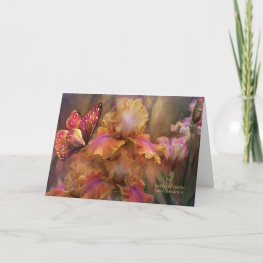 Godin van de zonsopgang Art Card Kaart (Voorkant)