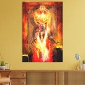 Godin van Fire PELE Canvas Afdruk (Insitu (Woonkamer))
